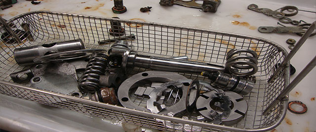 Composants après nettoyage